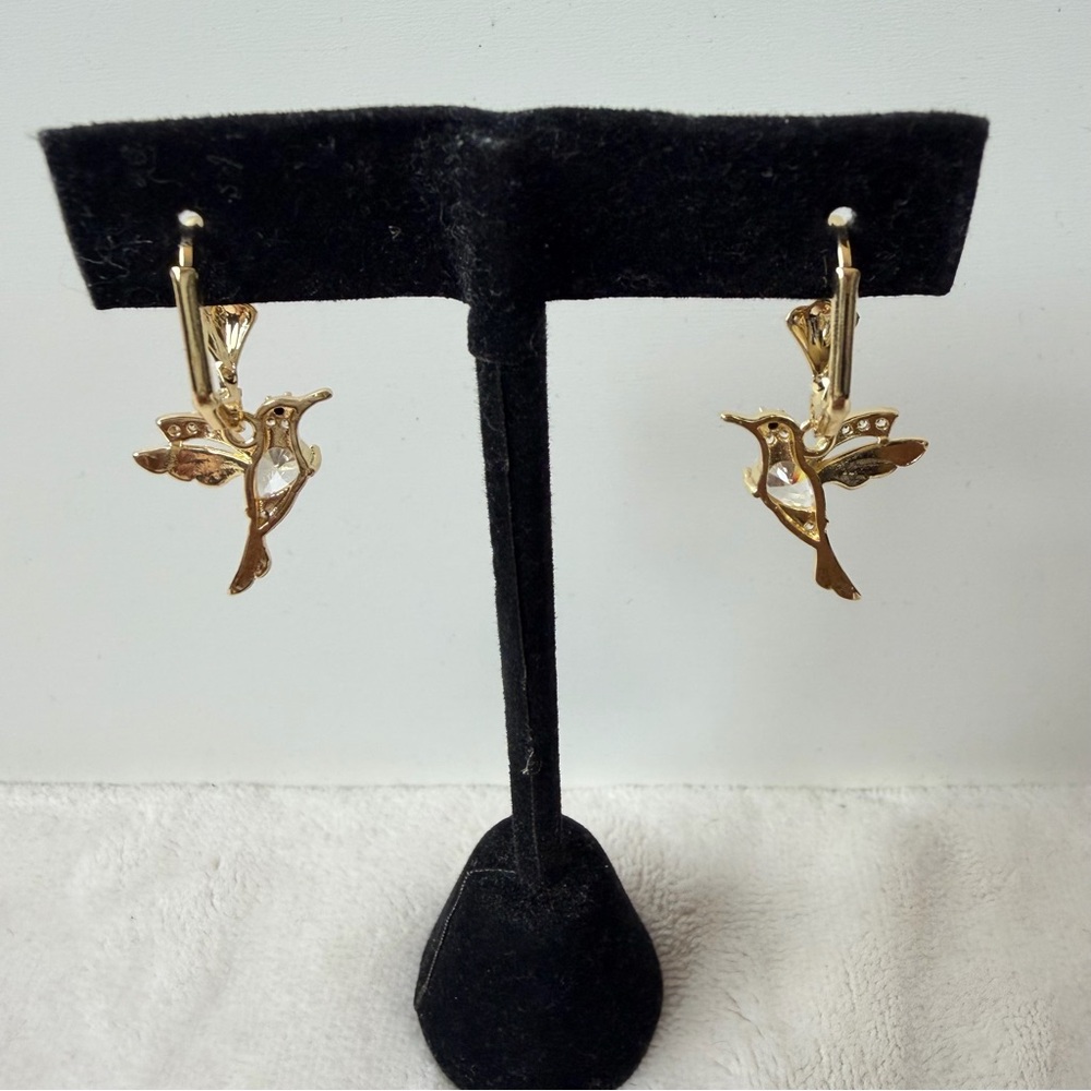 SOLD☀️Hummingbird Dangle Earrings - Picture 3 of 5